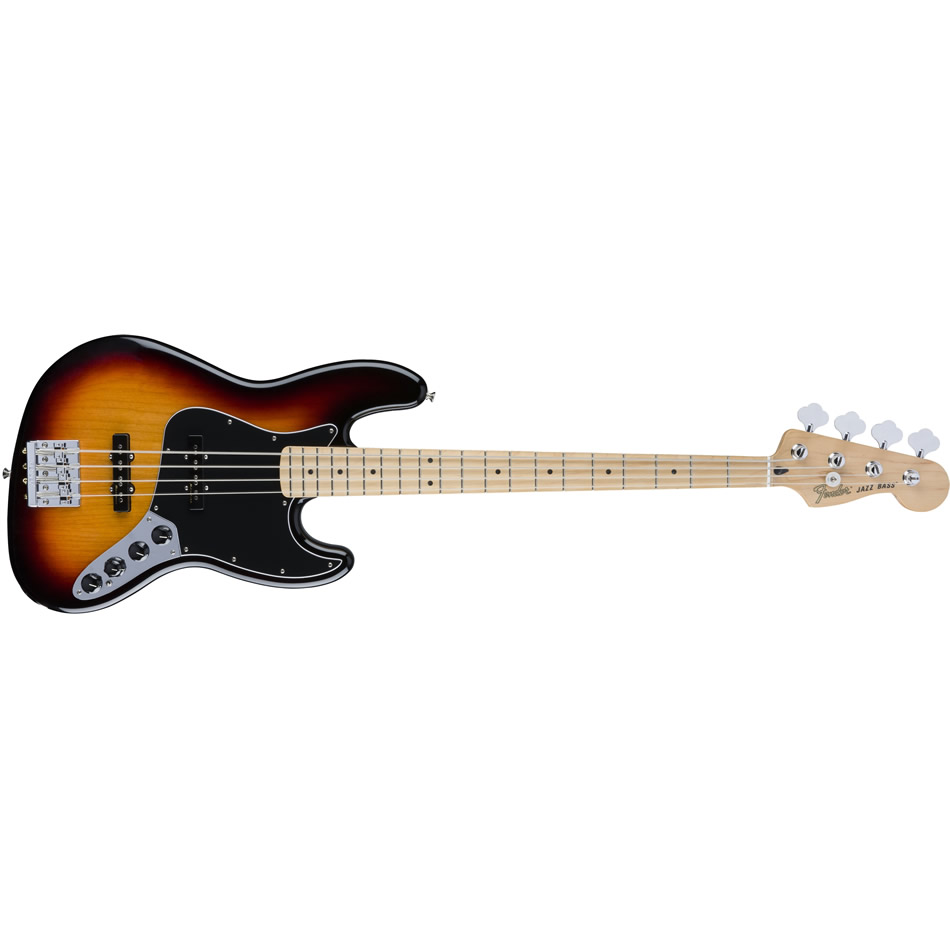 Fender Deluxe Active Jazz Bass Maple FB 3-Tone Sunburst - Image 2