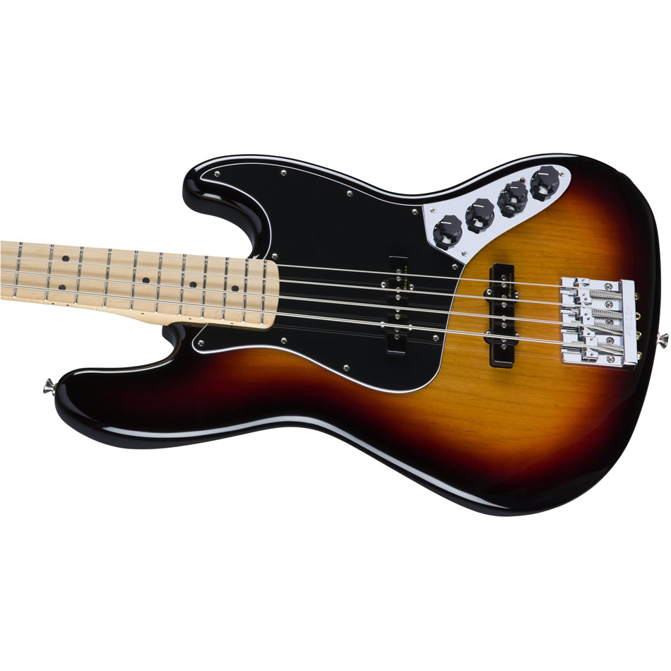 Fender Deluxe Active Jazz Bass Maple FB 3-Tone Sunburst - Image 4