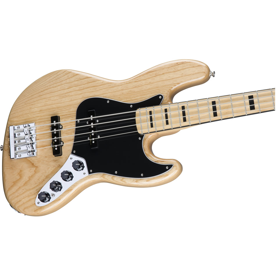 Fender Deluxe Active Jazz Bass - Maple Board, Natural, Gig Bag - Image 3
