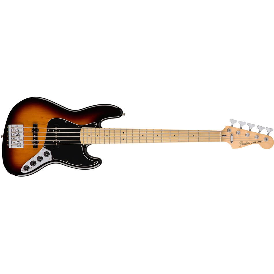 Fender Deluxe Active Jazz Bass V – 3-Tone Sunburst, Maple