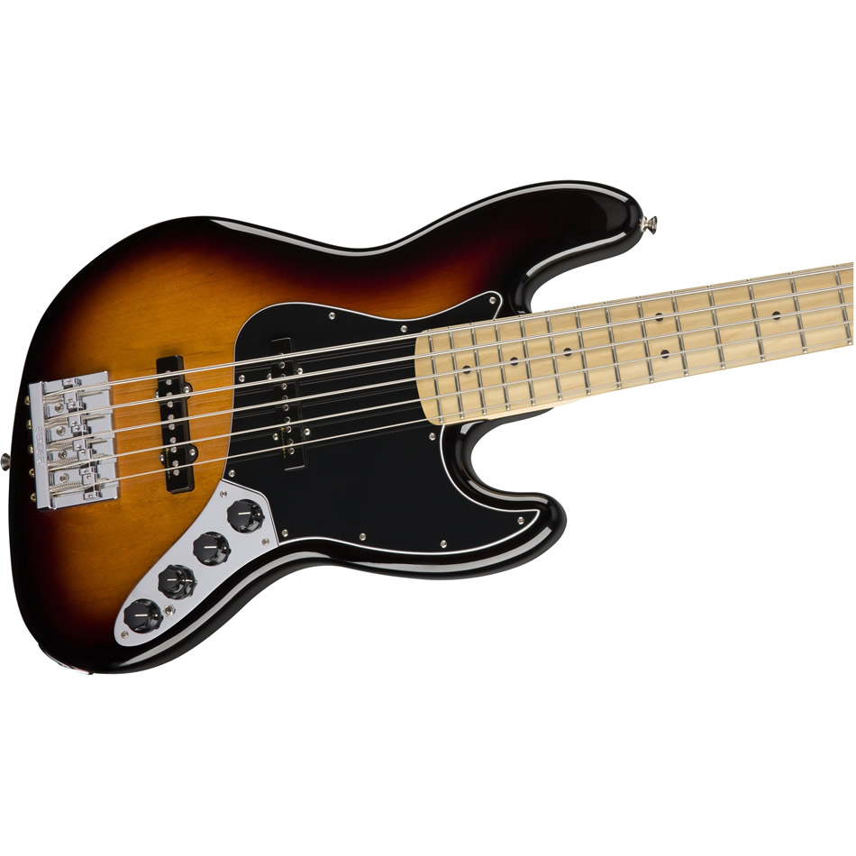 Fender Deluxe Active Jazz Bass V – 3-Tone Sunburst, Maple - Image 4