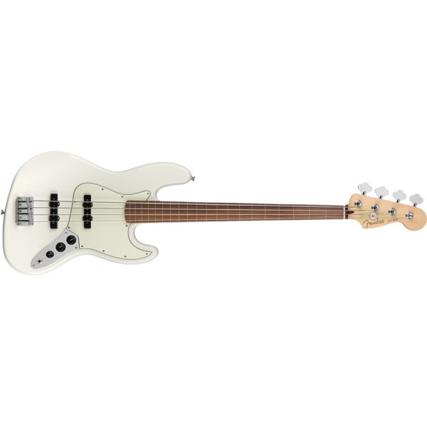 Fender Player Jazz Bass Fretless PF - Polar White