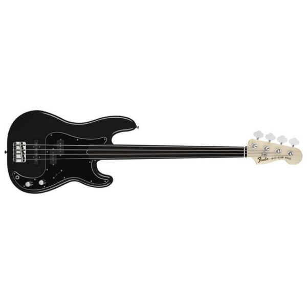 Fender Tony Franklin Fretless Precision Bass, 3-Ply Black