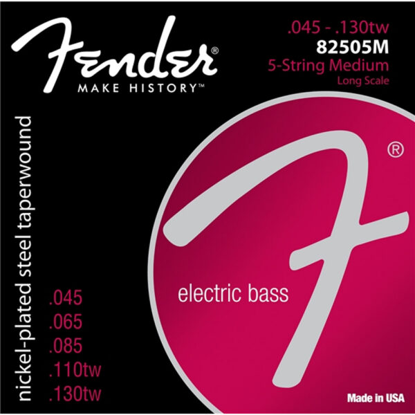 Fender 8250 Medium 5-String Bass Strings .045-.130tw