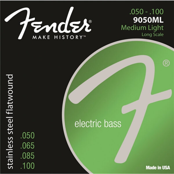 Fender 9050 Flatwound Bass Strings .050-.100 Med Light