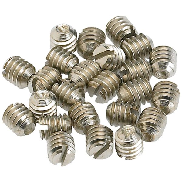 Fender Knob Set Screws (24-Pack) - Nickel 8-32