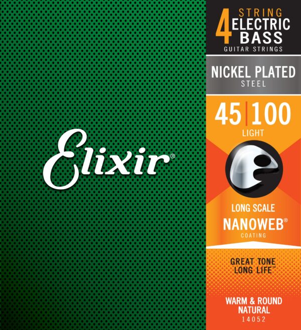 Elixir NANOWEB Nickel Bass Strings Light 45-100 Long Scale