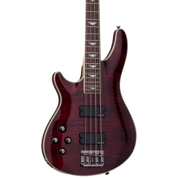 Schecter Omen Extreme-4 Left-Handed Bass - Black Cherry