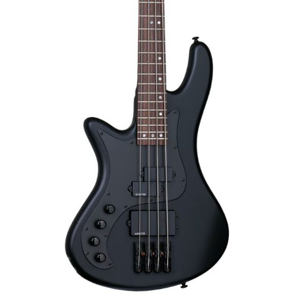 Schecter Stiletto Stealth-4 Left-Handed Bass, Satin Black