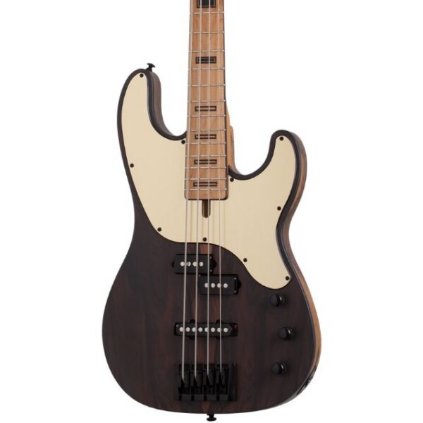 Schecter Model-T 4 Exotic Ziricote Bass - Natural Satin