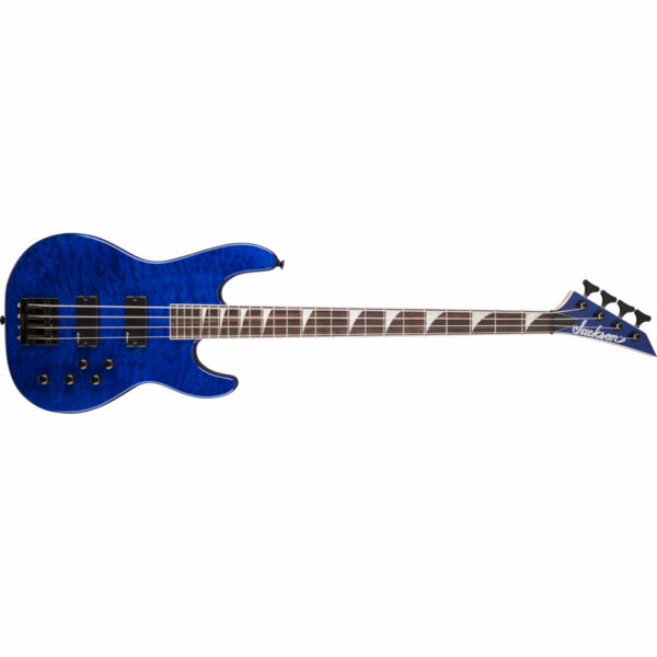 Jackson JS3QM Concert Bass - Transparent Blue