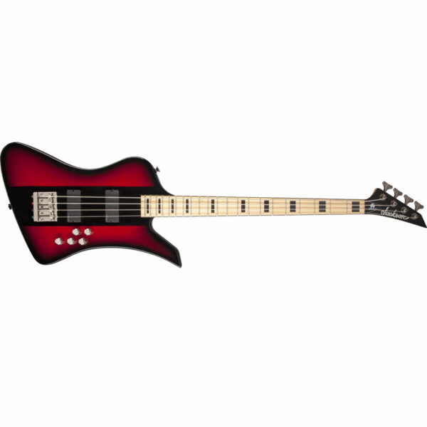 Jackson Dave Ellefson Kelly Bird IV Bass - Red Stripe