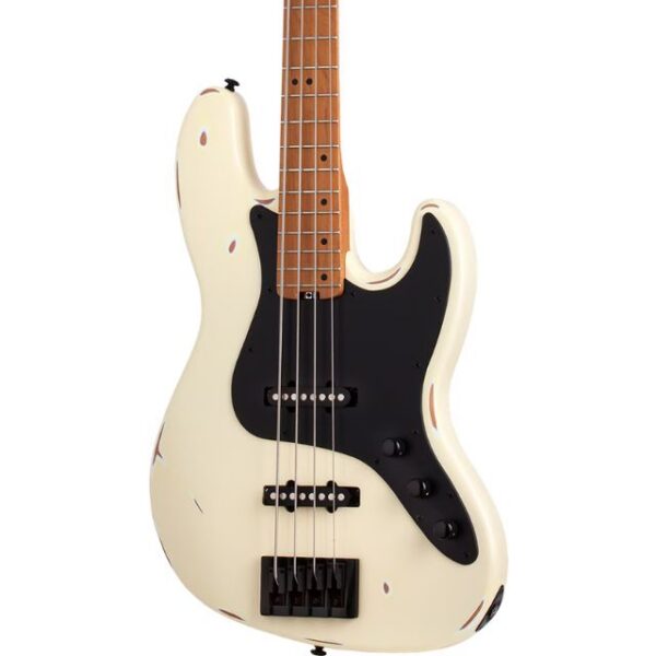 Schecter 355 J-4 Sixx Relic 4-String Bass - Worn Ivory