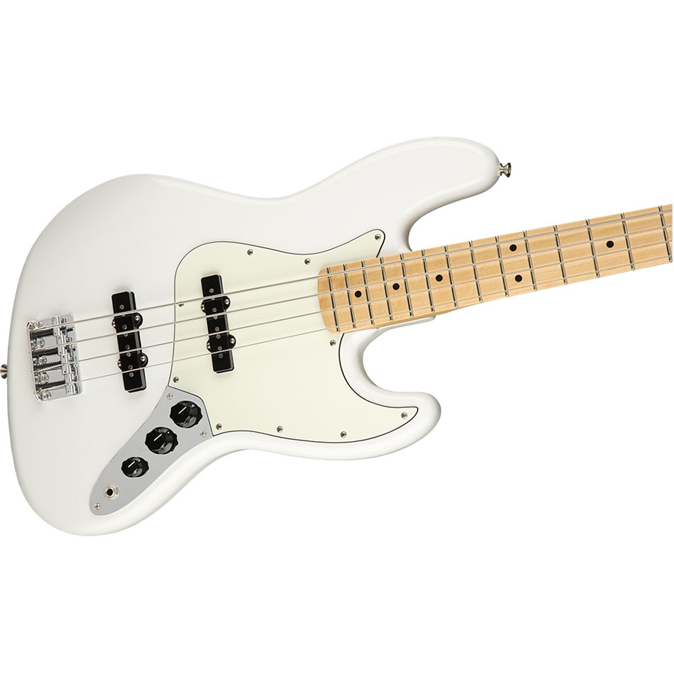Fender Player Jazz Bass, Maple Neck, Polar White - Image 4