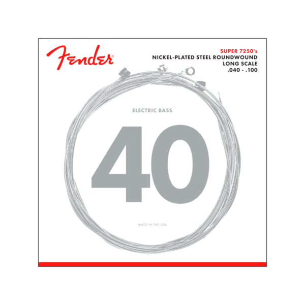 Fender 7250L Nickel Bass Strings .040-.100 Long Scale
