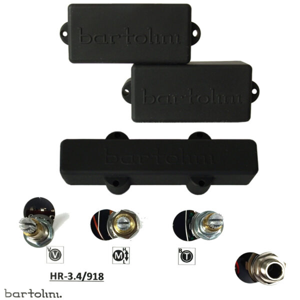 Bartolini 8S+9J1 P/J Pickup Set w/ HR3.4/918 Harness