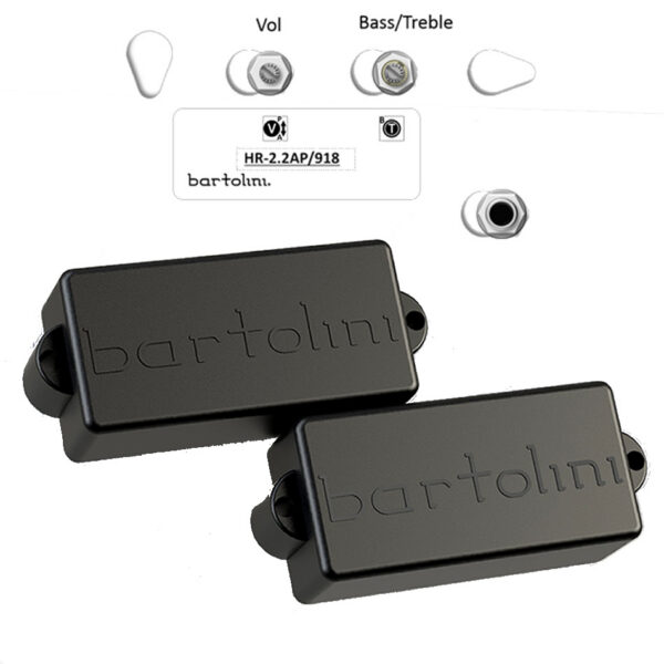Bartolini 8S P-Bass Split Coil Pickup w/ HR2.2AP/918 Harness