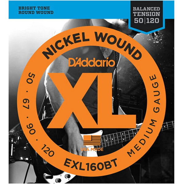 D'Addario EXL160BT Balanced Tension Bass Strings 50-120 Long