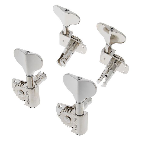 Grover 145NL4 Titan Bass Tuners - Left-Handed, Nickel