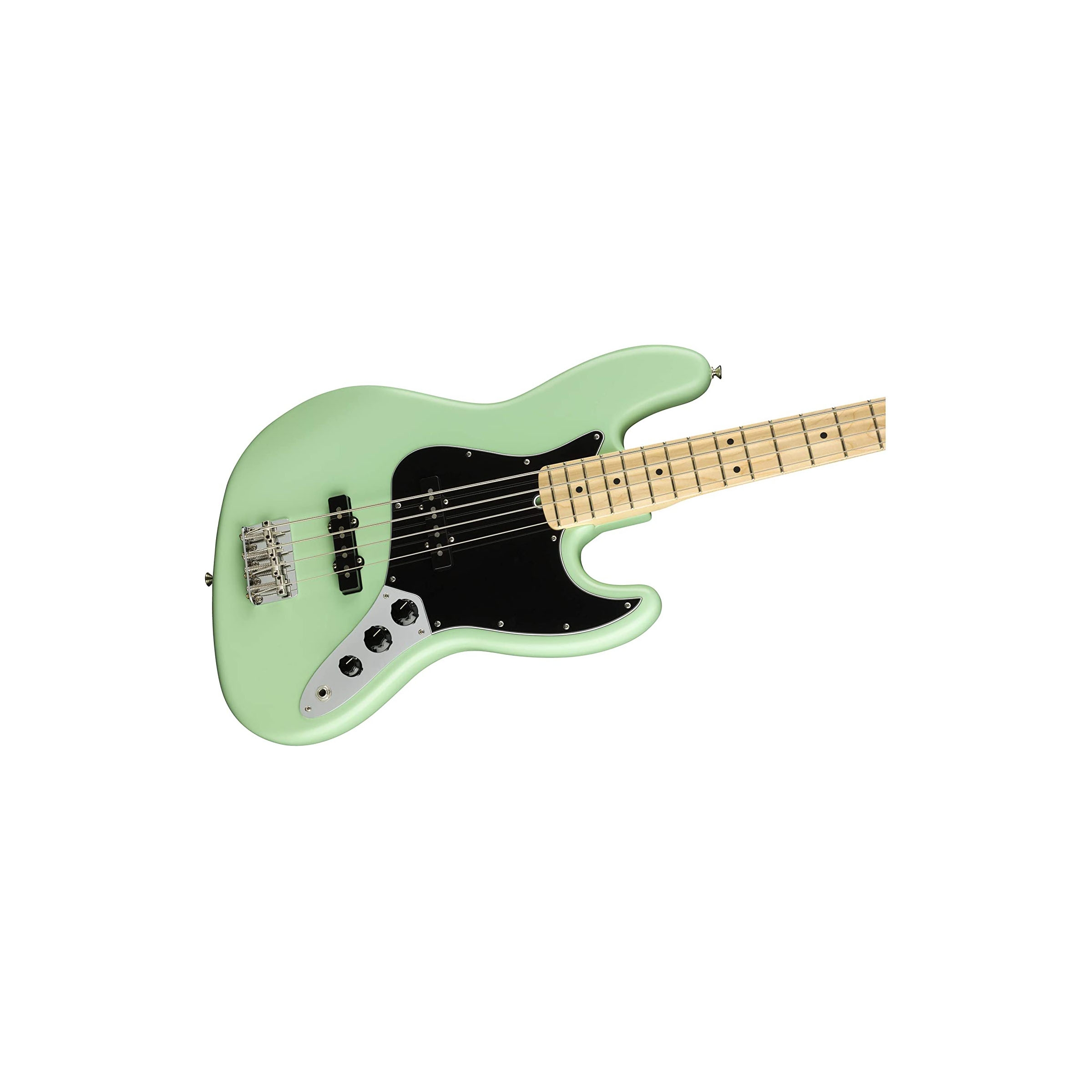 Fender American Performer Jazz Bass, Maple Neck – Satin Surf Green (w/ Gigbag) - Image 2