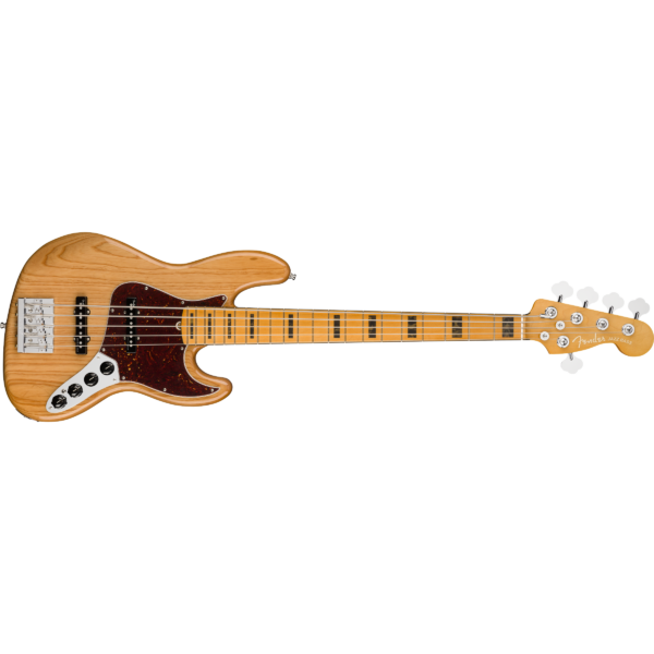 Fender American Ultra Jazz Bass V - Maple, Aged Natural