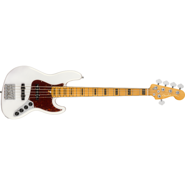 Fender American Ultra Jazz Bass V - Maple FB, Arctic Pearl