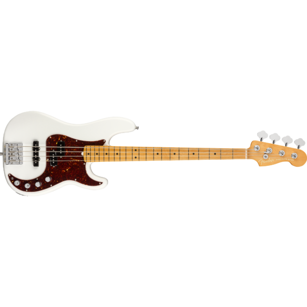 Fender American Ultra Precision Bass, Maple FB, Arctic Pearl