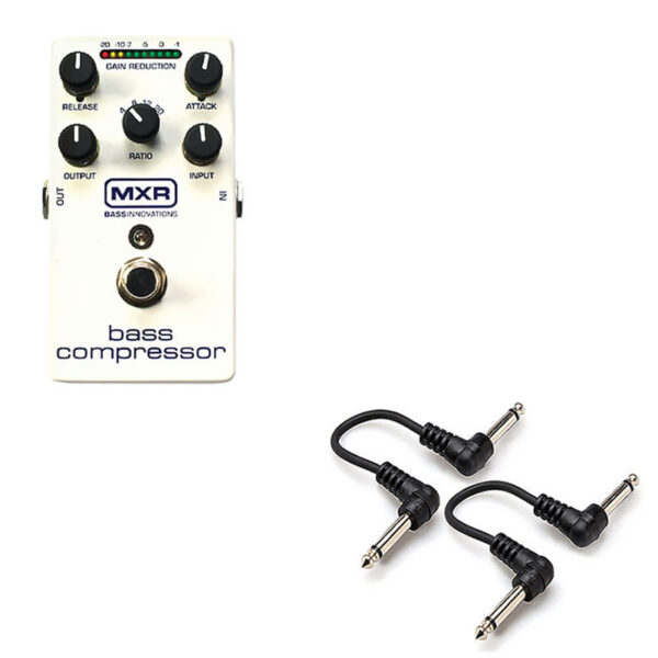 MXR M87 Bass Compressor Pedal + 2 Patch Cables