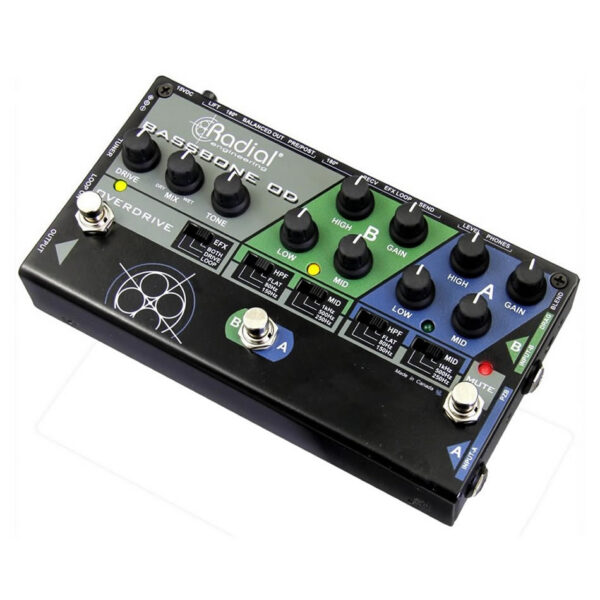 RADIAL Bassbone OD 2-Channel Bass Preamp Pedal (Open Box Demo)