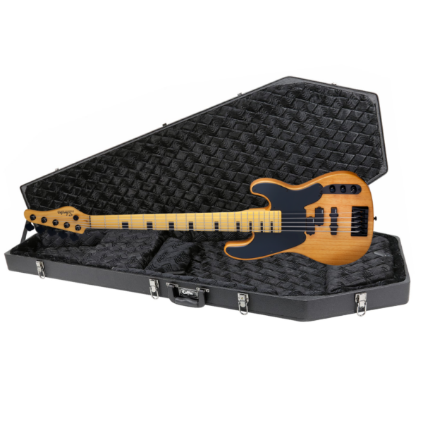Schecter Model-T Session-5 Bass + FREE Coffin Case B195BK