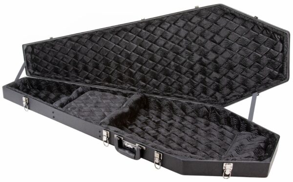 Coffin Cases B195BK Bass Case - Black Coffin Shape