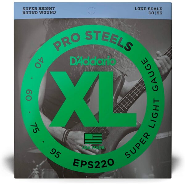 D'Addario EPS220-5 ProSteels 5-String Bass Strings (40-125)