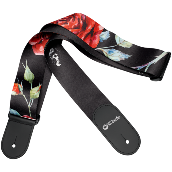 DiMarzio Polyphia Floral Muse Standard Strap - Black