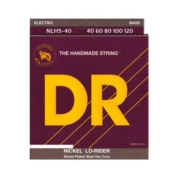 DR Strings Lo-Rider Nickel 5-String Bass Set, 40-120
