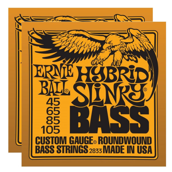 Ernie Ball Hybrid Slinky Nickel Bass Strings 2833 (2-Pack)