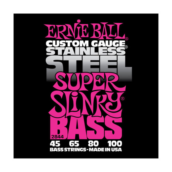 Ernie Ball Super Slinky Bass Strings, Stainless Steel (2844)