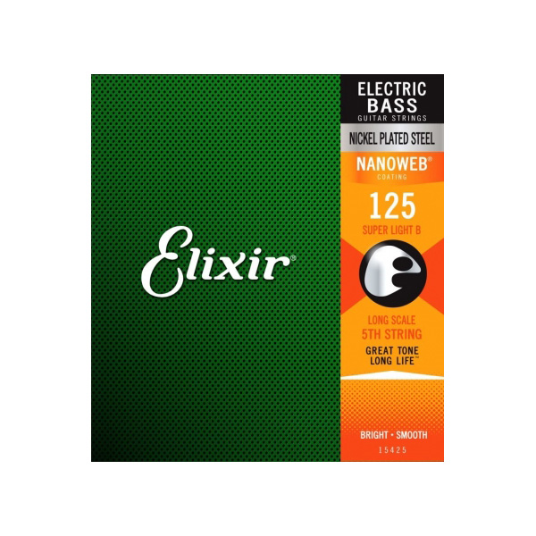 Elixir 15425 Nanoweb .125 Single Bass String