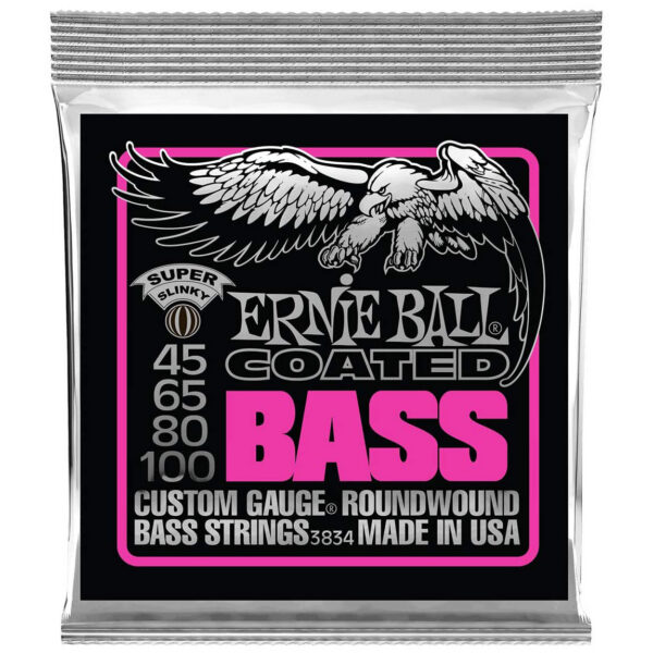 Ernie Ball Super Slinky Coated Bass Strings 45-100