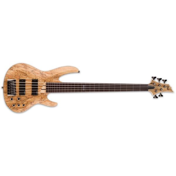ESP LTD B-205SM FL Fretless 5-String Bass, Natural Satin