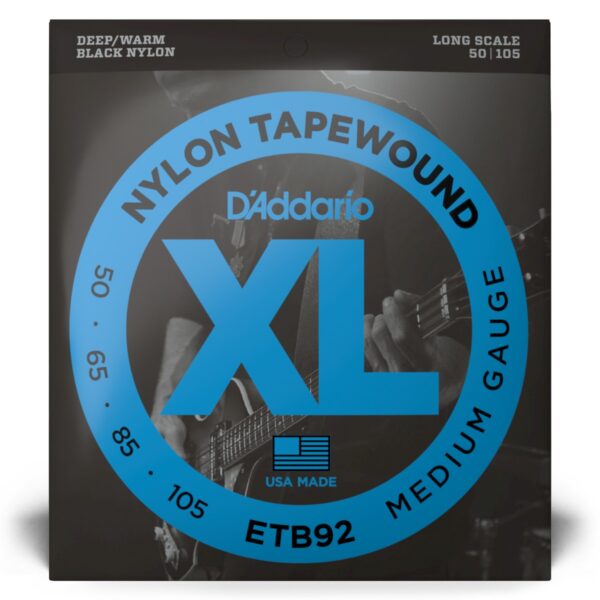 D'Addario ETB92 Tapewound Bass Strings 50-105 Long Scale