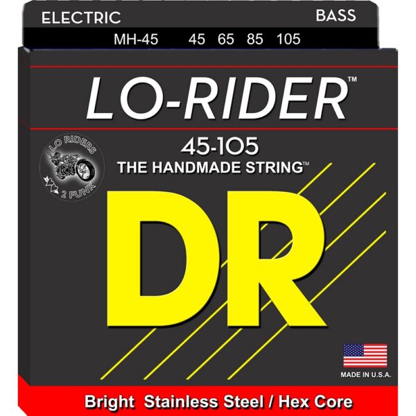 DR Strings Lo-Rider Medium Stainless Bass Set 45-105
