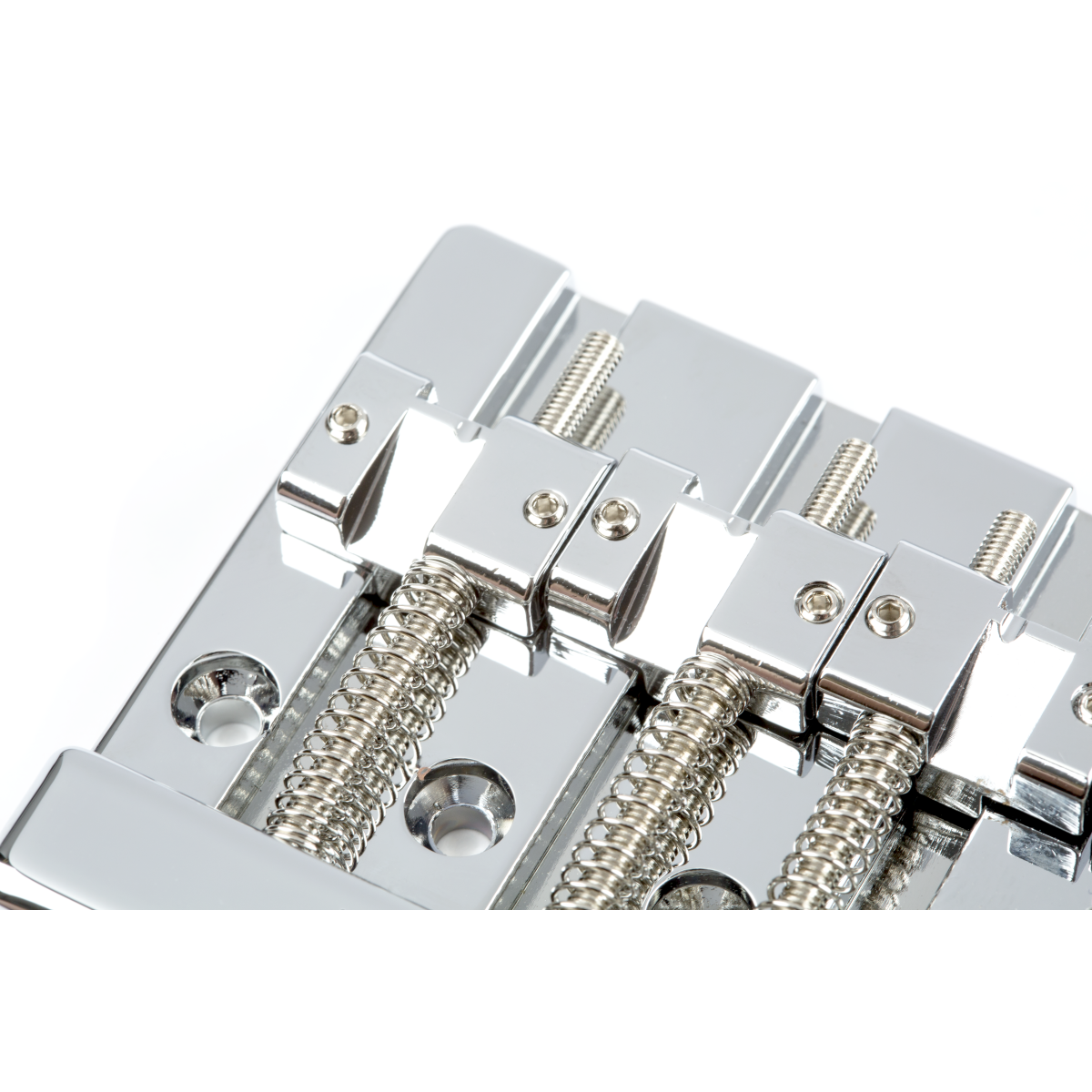 Fender HiMass 4-String Bass Bridge, Zinc Saddles - Chrome - Image 3