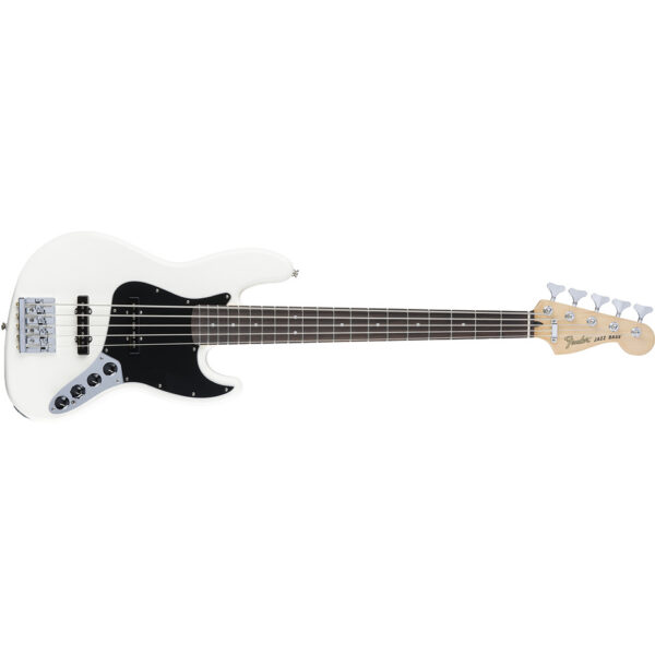 Fender Deluxe Active Jazz Bass V, Pau Ferro, Olympic White