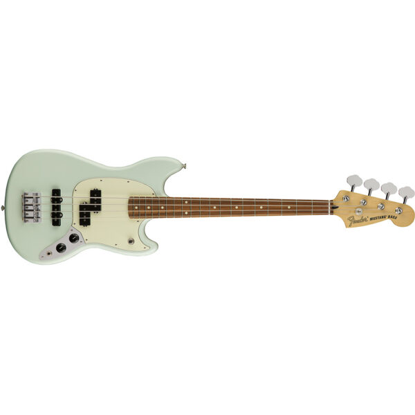 Fender Mustang PJ Bass, Pau Ferro Neck, Sonic Blue