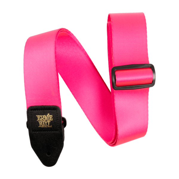Ernie Ball Neon Pink Premium Bass Strap