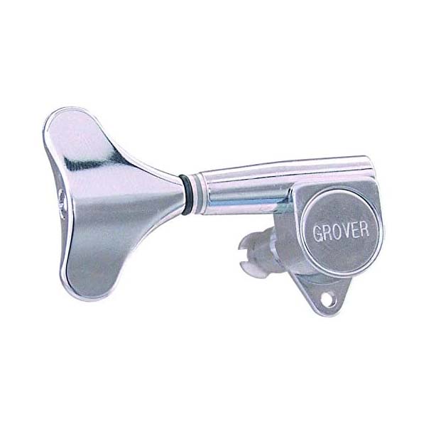 Grover Mini Bass Tuners 2x2 Chrome - 4 Inline Set