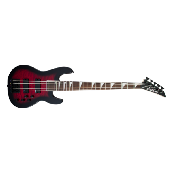 Jackson JS3VQ Concert Bass 5-String, Trans Red Burst