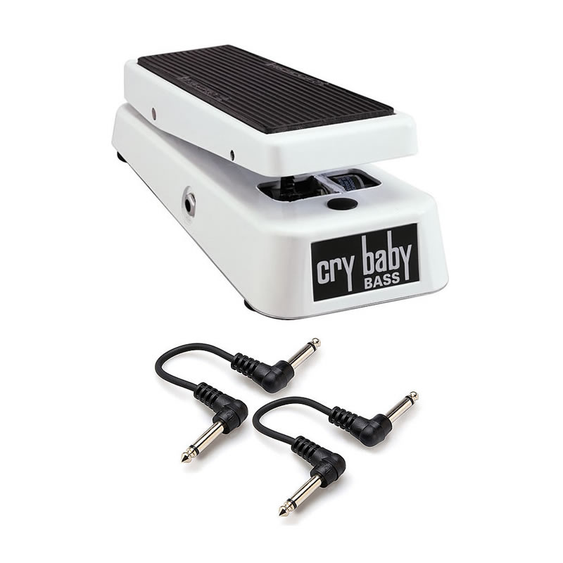 Dunlop 105Q Bass Crybaby Wah + 2 Free 6" Cables