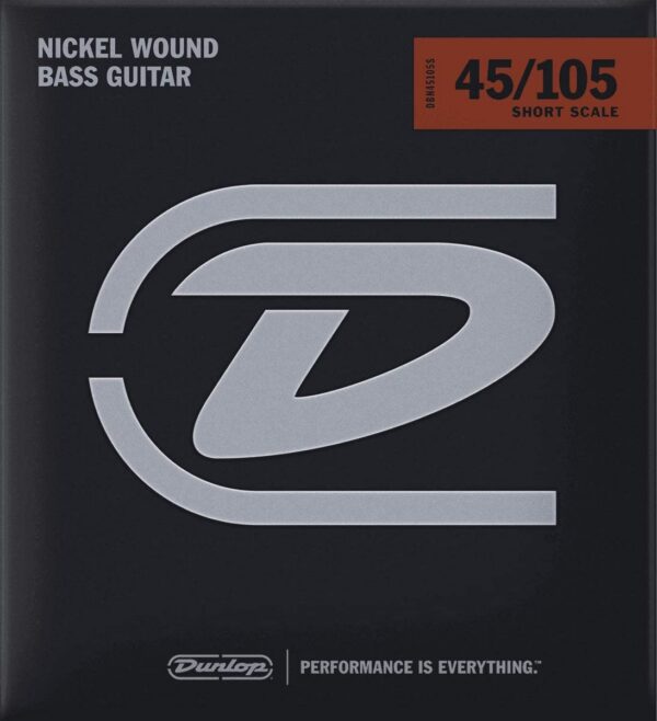 Dunlop Nickel Wound Bass Strings 45-105 Short Scale Set