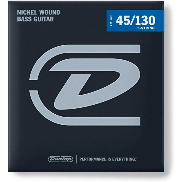 Jim Dunlop 5-String Stainless Steel Bass Strings 45/130